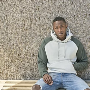 UNLABELED Two-Tone Hooded Sweatshirt