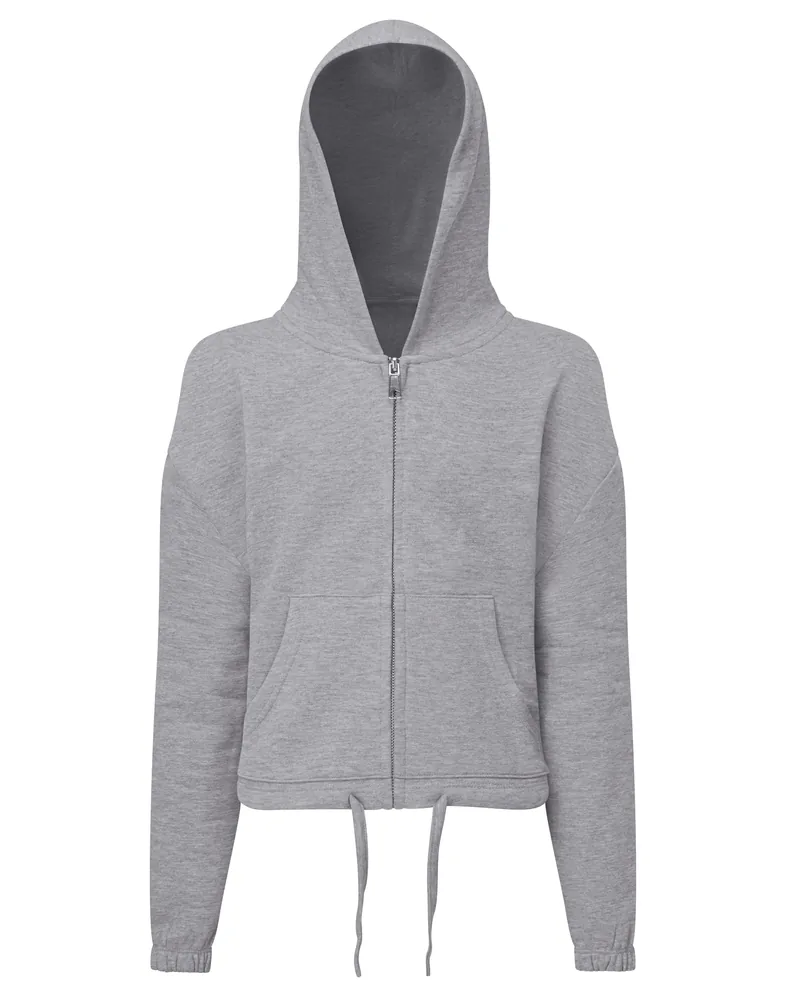 Kids Recycled Cropped Oversize Full-Zip Hoodie – Image 2