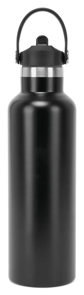 Vacuum Sports Water Bottle with Flip Up Straw