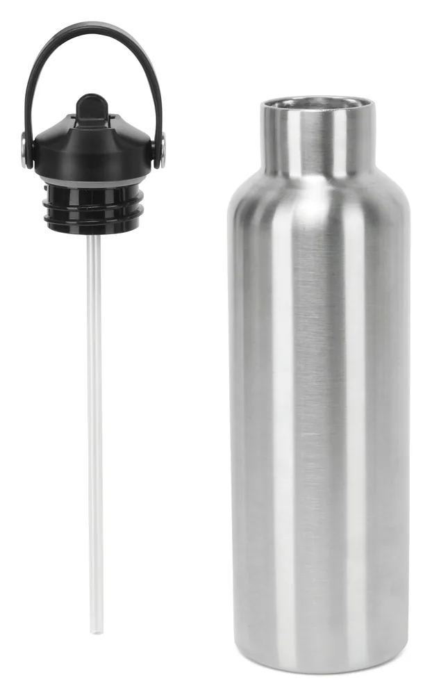 Vacuum Sports Water Bottle with Flip Up Straw – Image 3