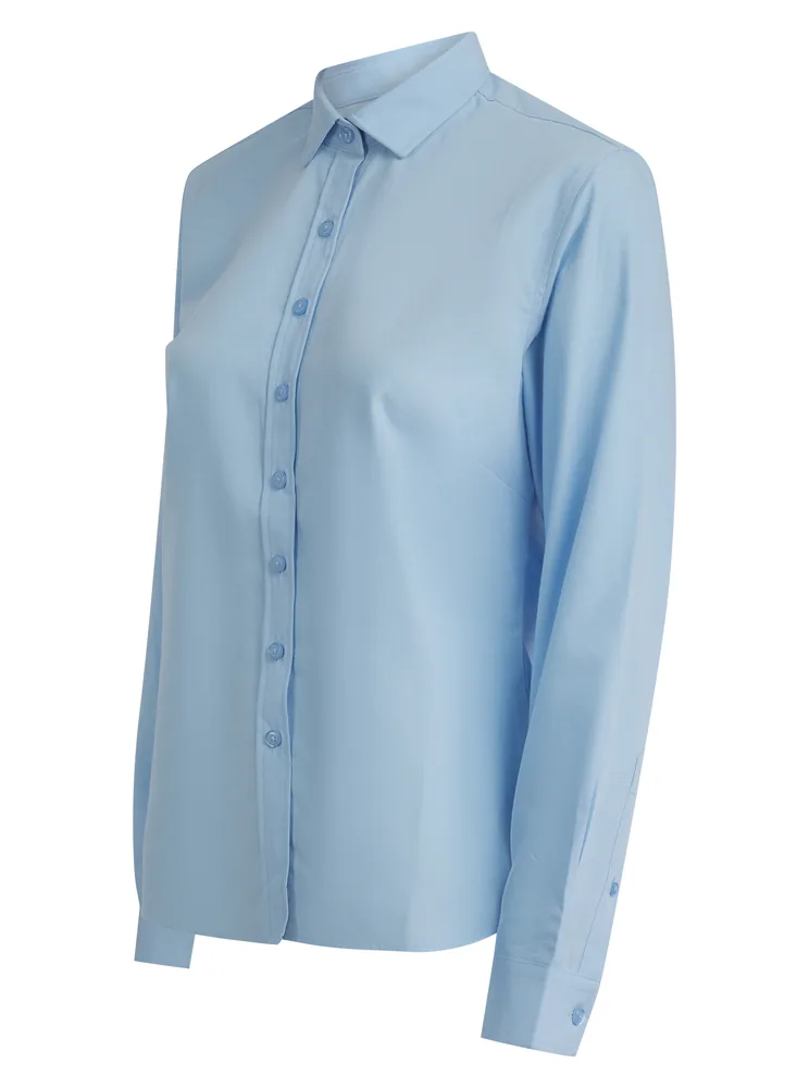 Ladies´ Long Sleeved ´Cotton Feel´ Coolplus® Shirt – Image 4