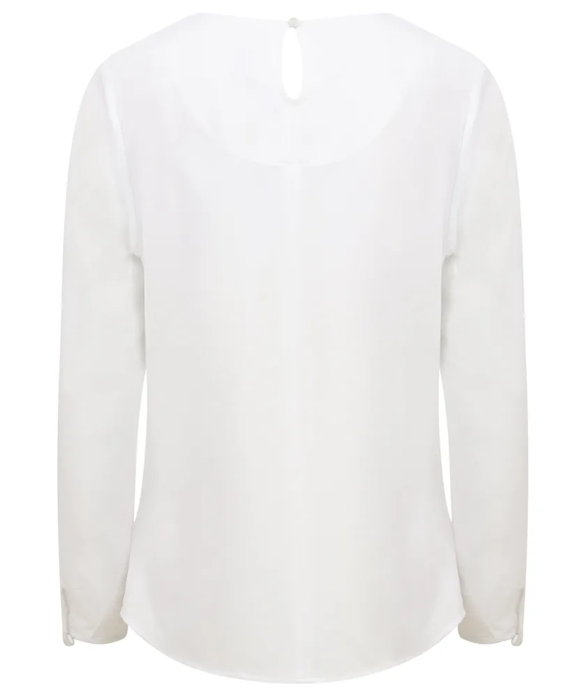 Ladies´ Pleat Front Long Sleeved Blouse – Image 3