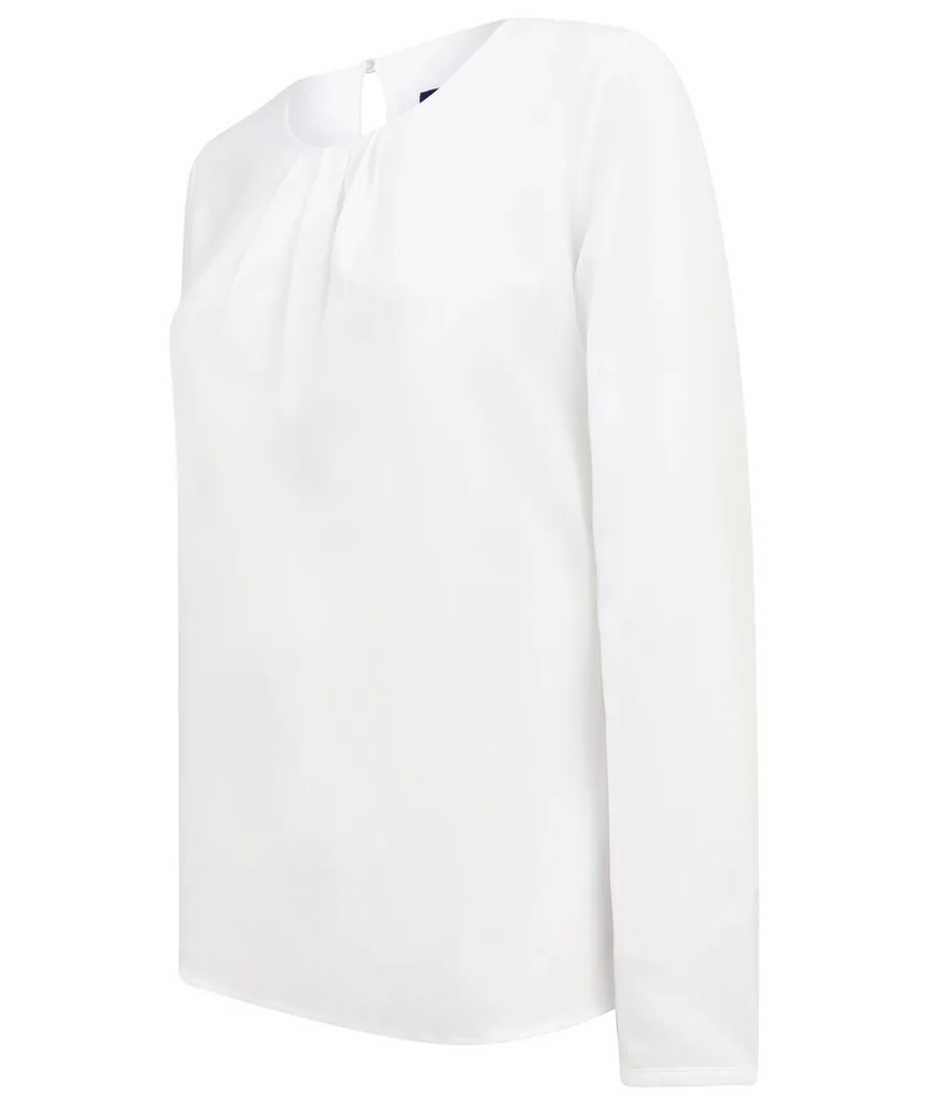 Ladies´ Pleat Front Long Sleeved Blouse – Image 4