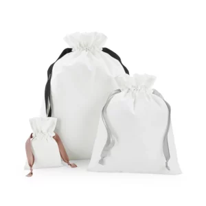 Cotton Gift Bag with Ribbon Drawstring