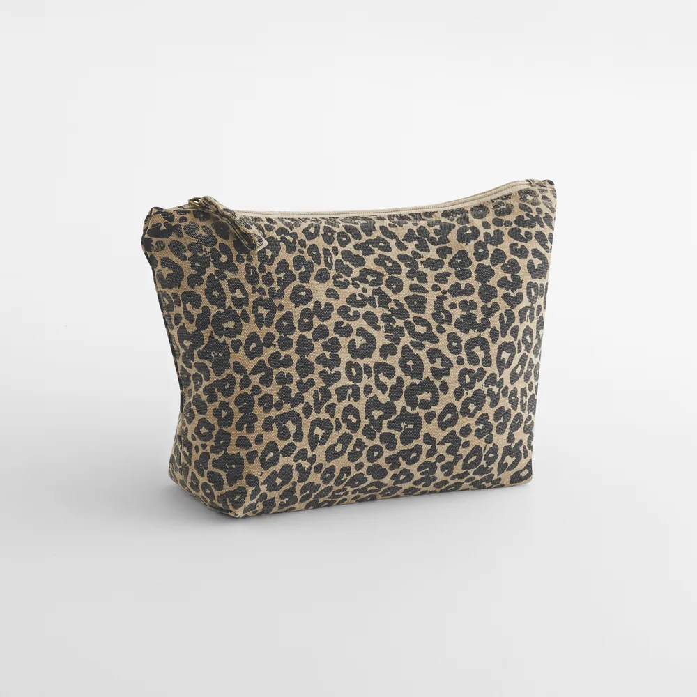 Leopard Print Canvas Accessory Bag – Image 2
