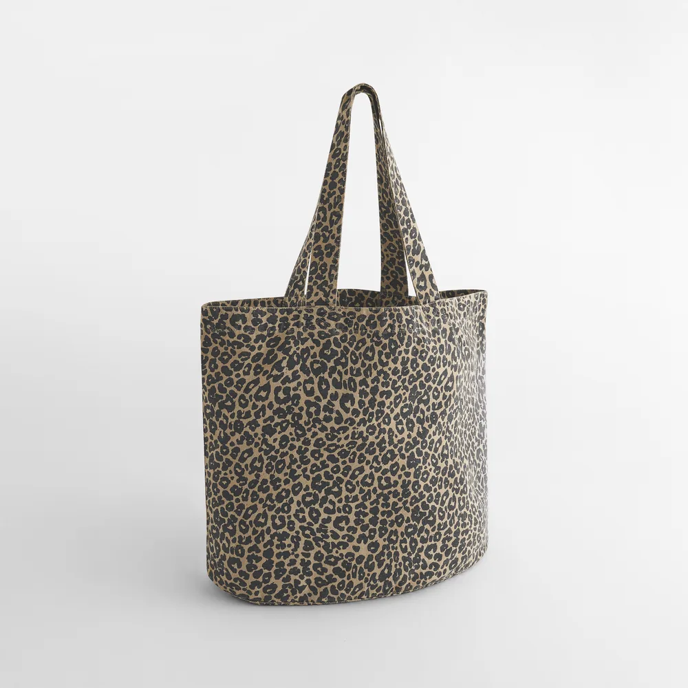 Leopard Print Canvas Shopper – Image 2