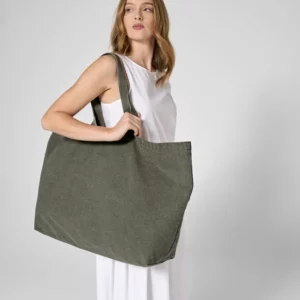 Garment Dyed Oversized Tote Bag