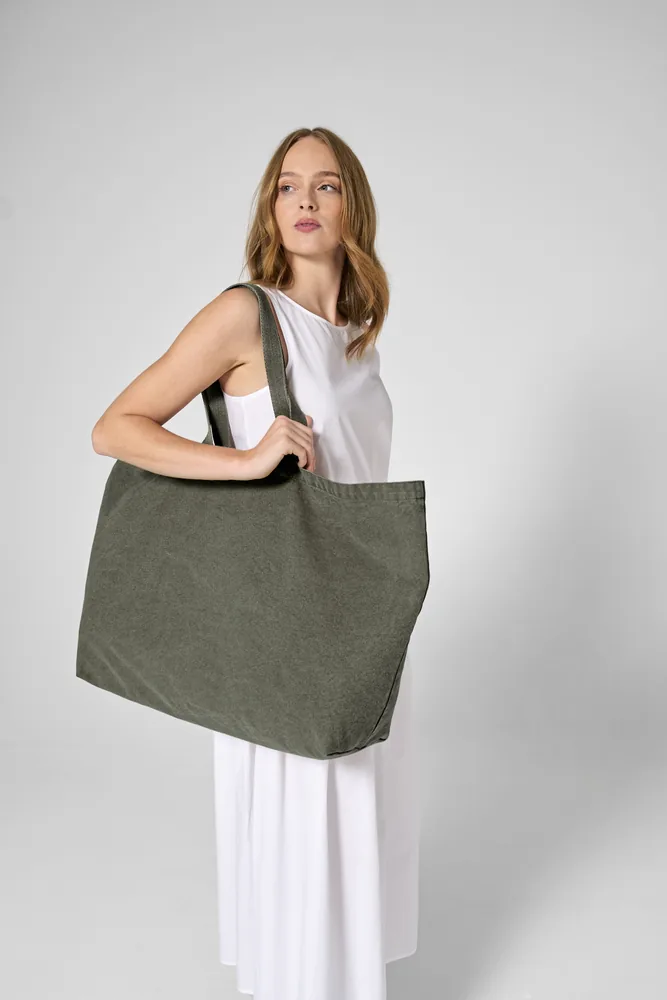 Garment Dyed Oversized Tote Bag