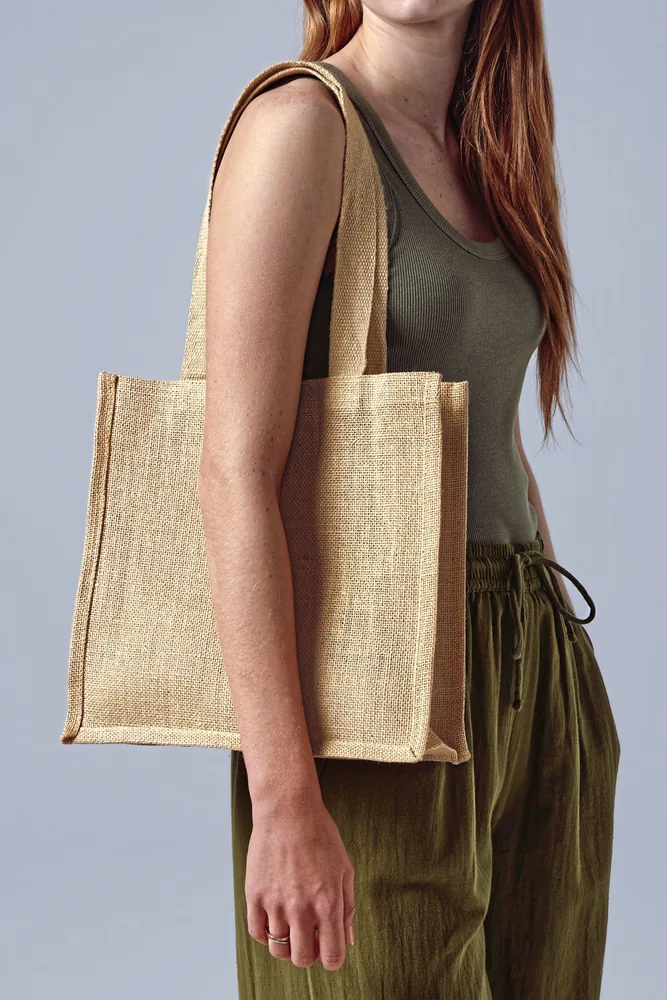 Jute Compact Shopper