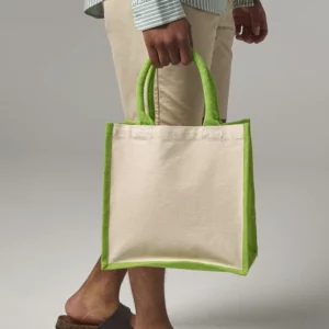 Printers Midi Jute Bag