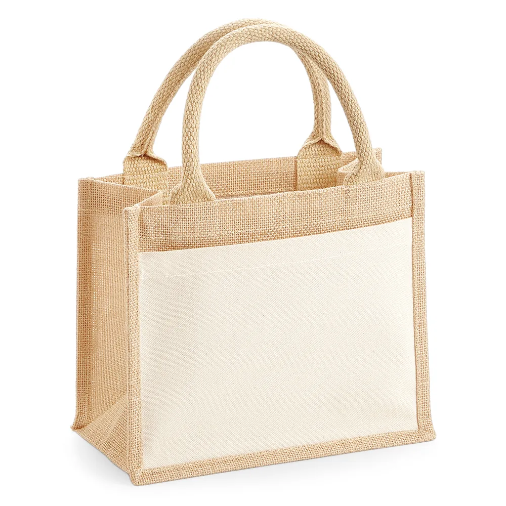 Cotton Pocket Jute Gift Bag – Image 2