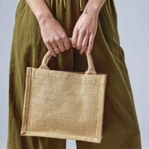 Shimmer Jute Mini Gift Bag