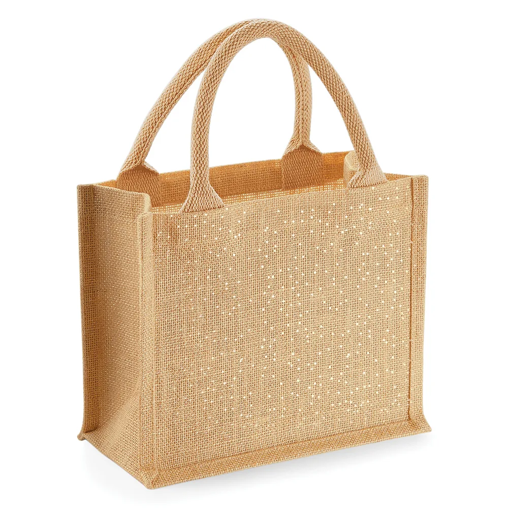Shimmer Jute Mini Gift Bag – Image 4