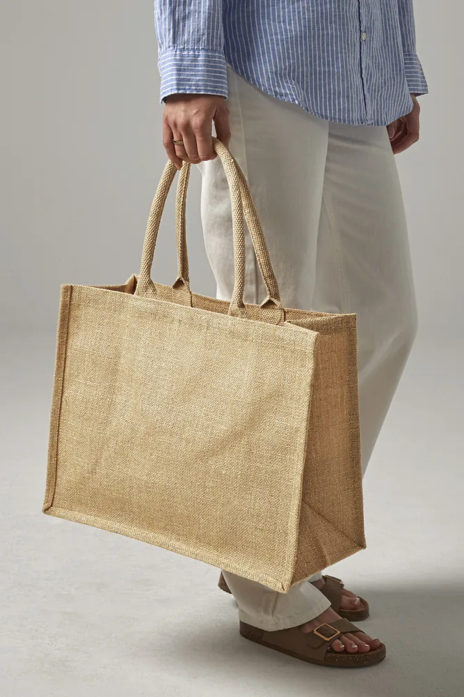 Shimmer Jute Shopper
