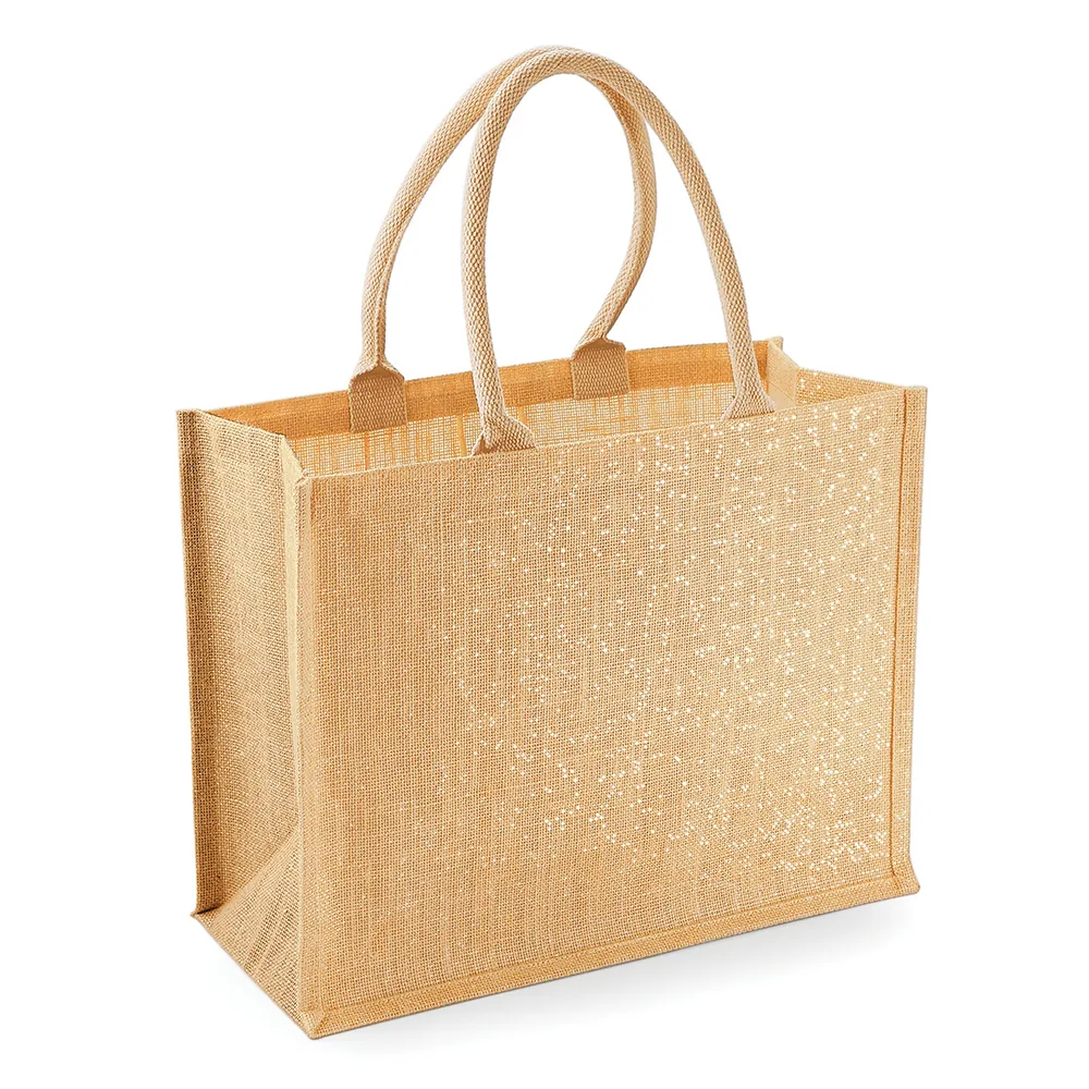 Shimmer Jute Shopper – Image 2