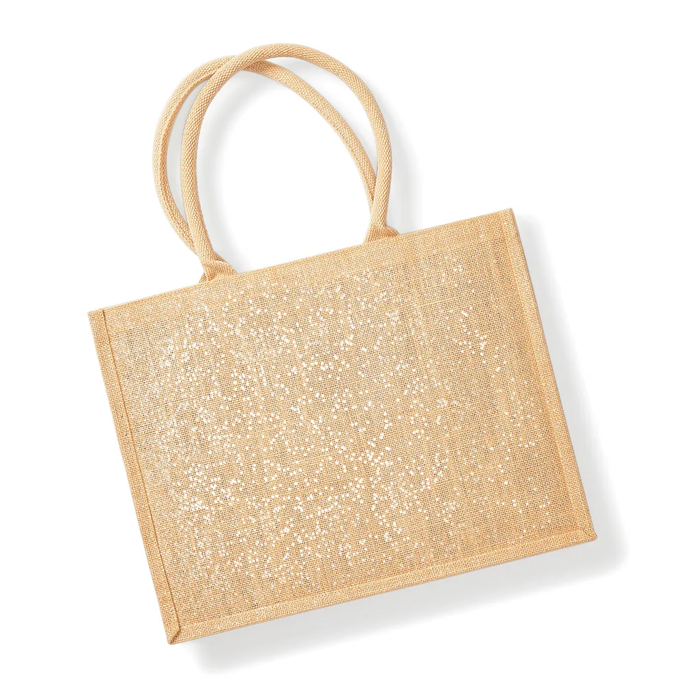 Shimmer Jute Shopper – Image 4