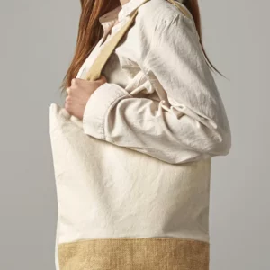 Jute Base Canvas Shopper