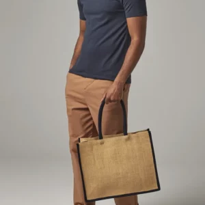 Natural Starched Jute Classic Shopper