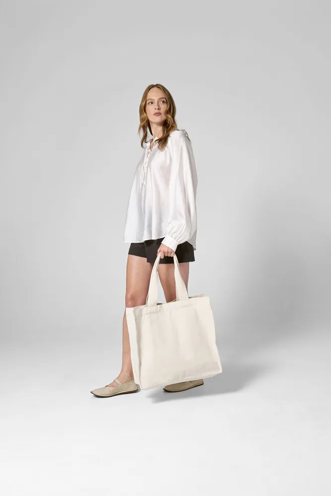 Chevron Handle Shopper
