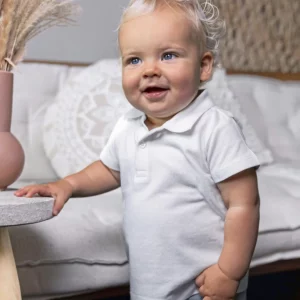 Organic Baby Polo Short Sleeve Teddy 01