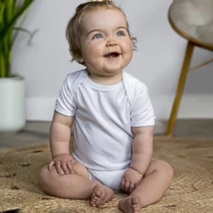 Short Sleeve Baby Bodysuit Polyester