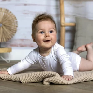 Long Sleeve Baby Bodysuit Polyester