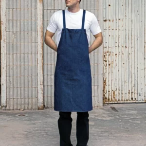 Barbecue apron with cross bands