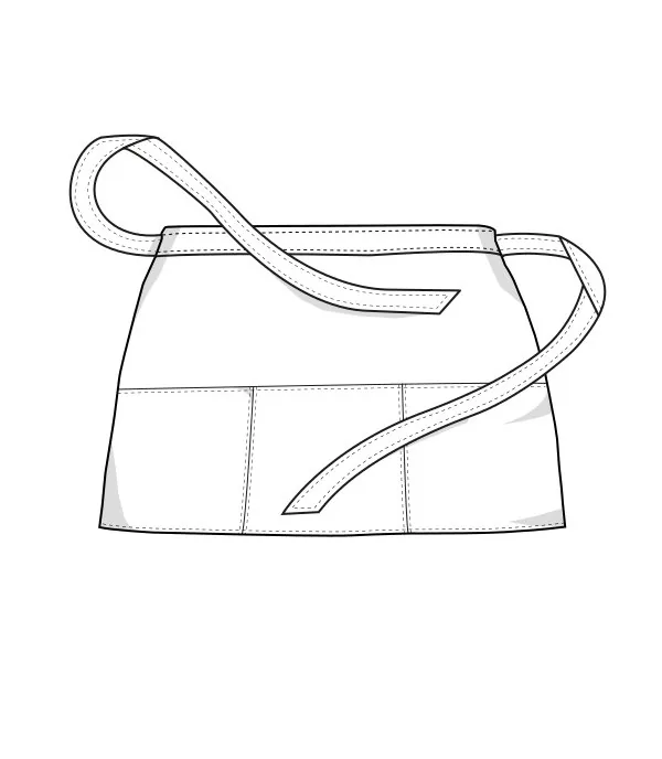 Jeans Cocktail Apron – Image 2