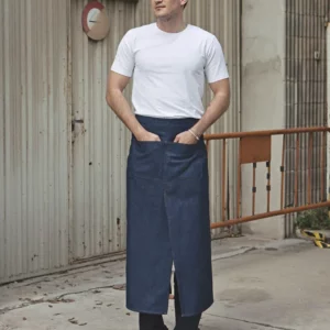 Jeans Bistro Apron With Split