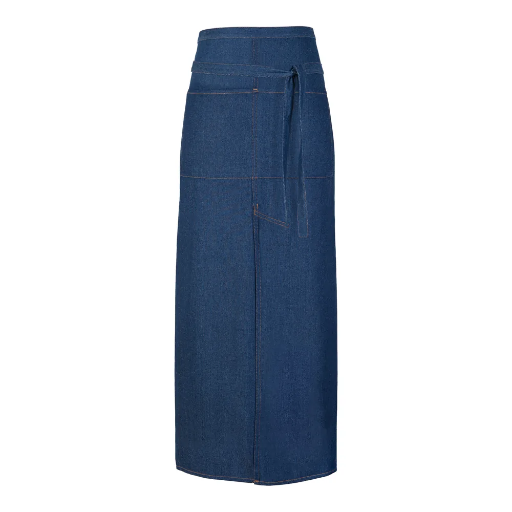 Jeans Bistro Apron With Split – Image 2