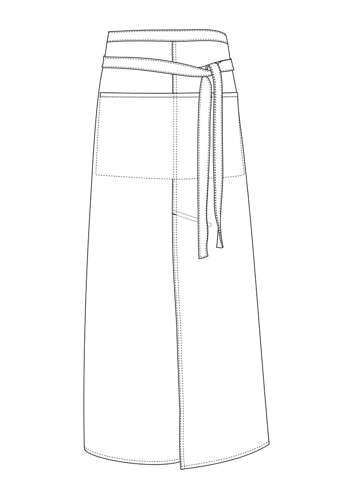 Jeans Bistro Apron With Split – Image 3