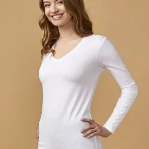 Women´s V-Neck T-Shirt Long Sleeve