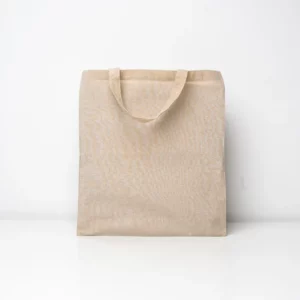 Cotton Bag Natural Short Handles