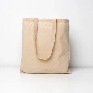 Cotton Bag Natural Long Handles