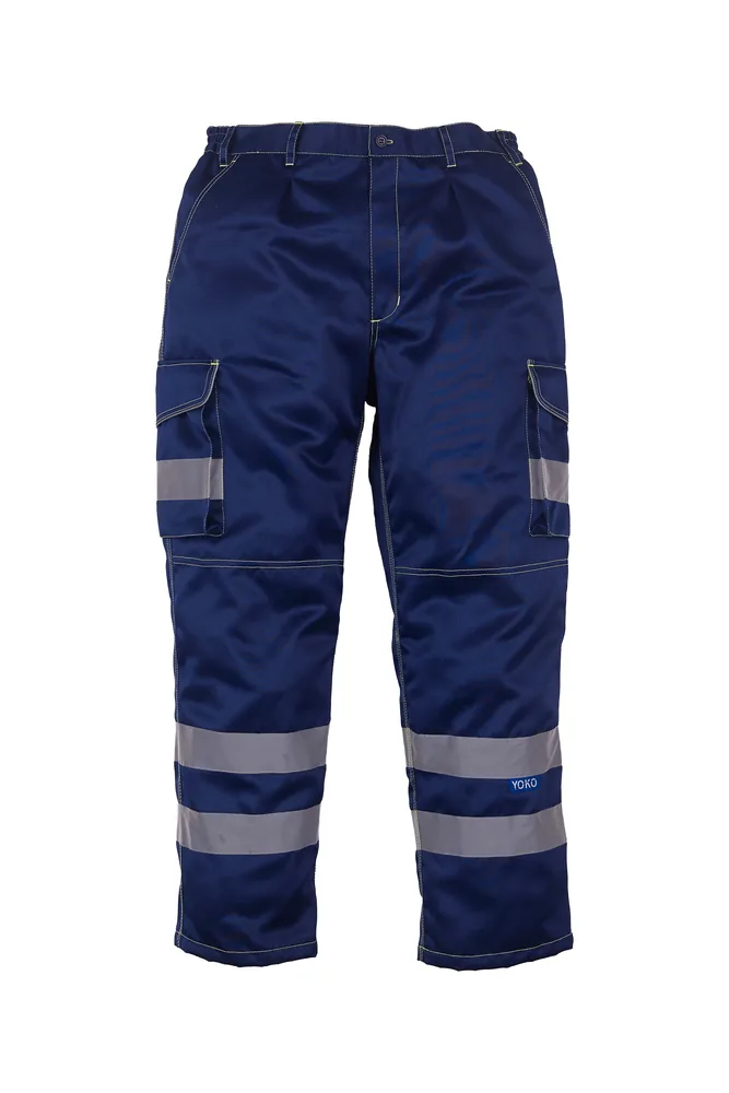 Hi-Vis Cargo Trousers With Knee Pad Pockets – Image 2