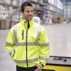 Hi-Vis 2 Bands & Braces Softshell Jacket