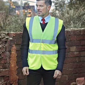 Hi-Vis 2 Bands & Braces Waistcoat