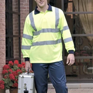 Hi-Vis Long Sleeve Polo