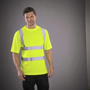 Two Band & Brace Hi-Vis T-Shirt