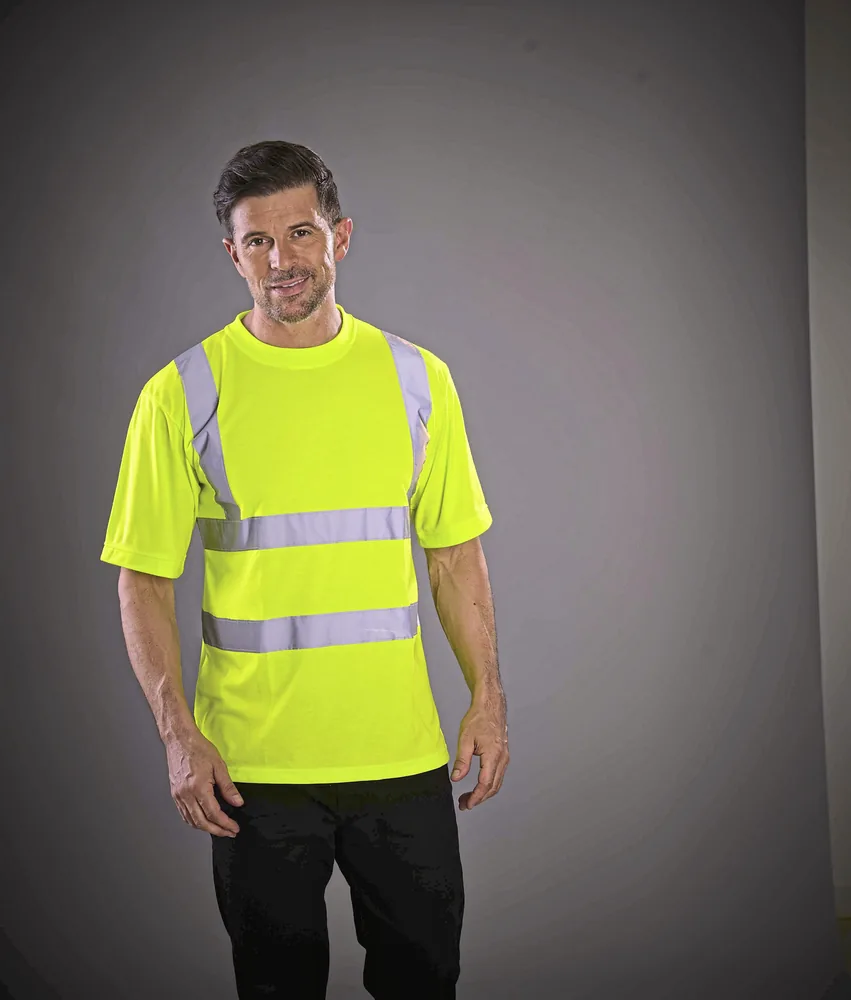 Two Band & Brace Hi-Vis T-Shirt