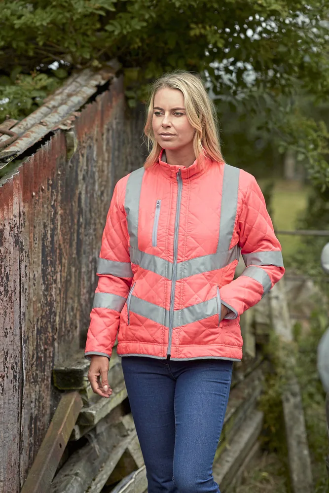 Hi-Vis Kensington Jacket With Fleece Lining