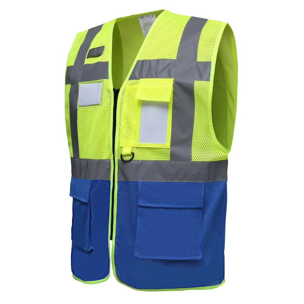 Hi-Vis Top Cool Recycled Open Mesh Executive Waistcoat – Image 4
