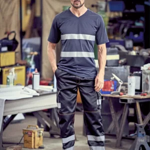 Hi-Vis Top Cool Super Light V-Neck T-Shirt