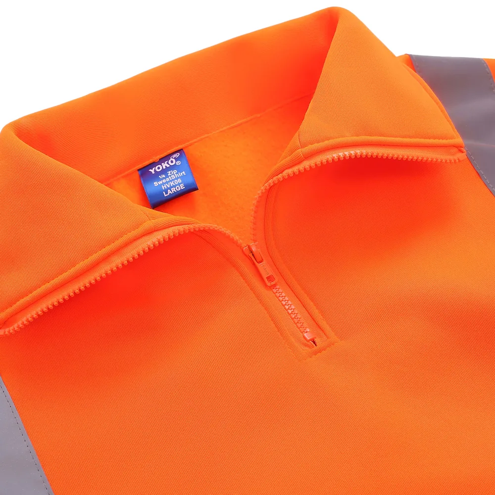 Hi-Vis 1/4 Zip Sweatshirt – Image 5